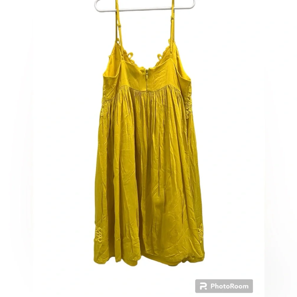 Topshop yellow appliqué